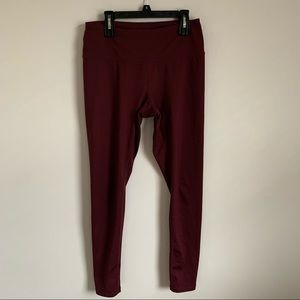 Z by Zella Womens M Maroon Oxblood Leggings